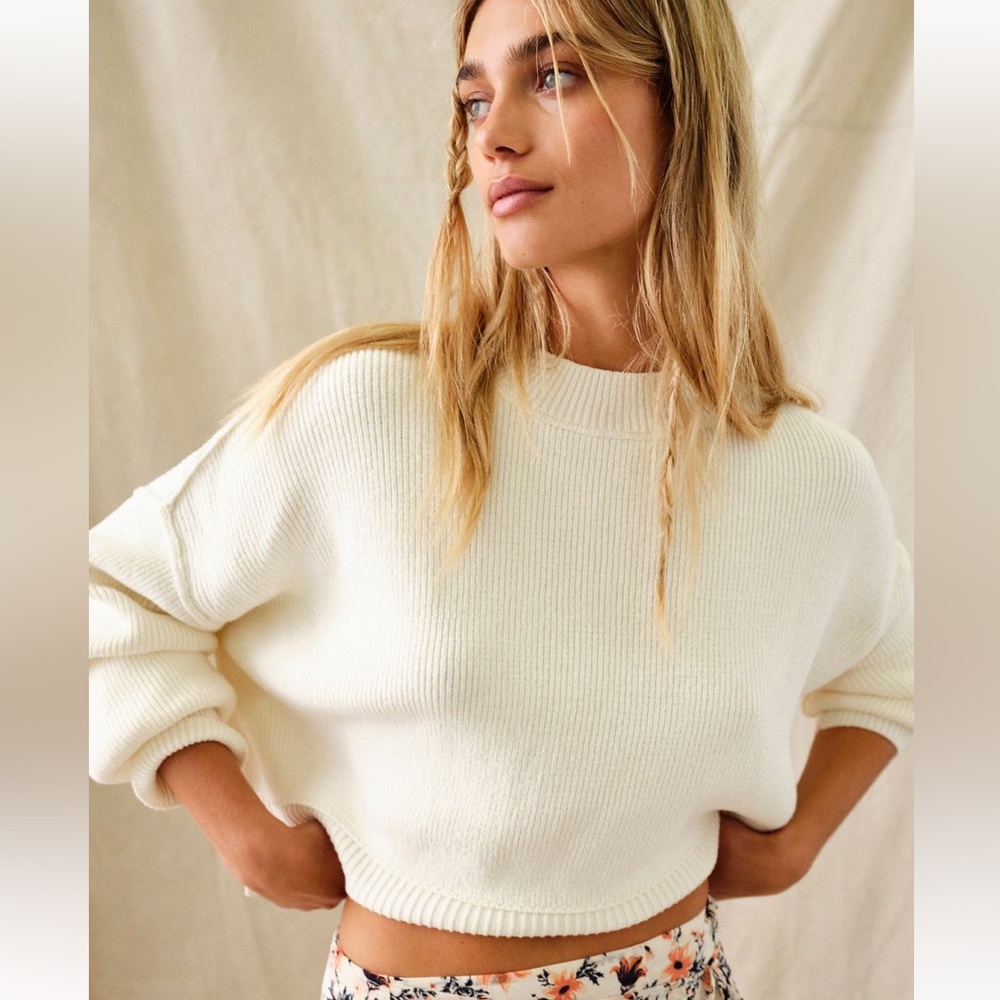 Free People Easy Street Crop Pull Over